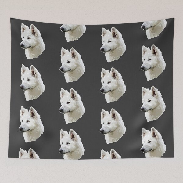 Item preview, White Swiss Shepherd Stunning White Dog designed and sold by ElegantCat.
