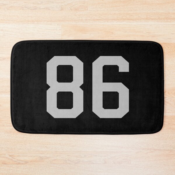 Item preview, Number 86, grey on black sports jersey number eighty six designed and sold by LoveIsColorful.