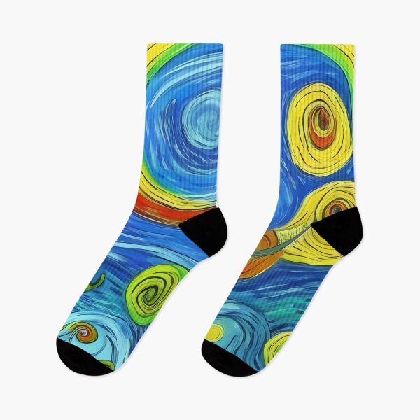 Item preview, Trippy Underwater Swirls Abstract Rainbow Multi Color Painting designed and sold by theWeppen.