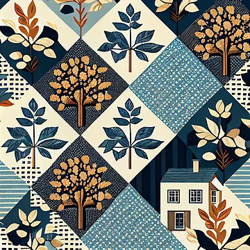 Vorschaubild zum Design Dazzling Modern Farmhouse Pattern Digital Painting von CodeAndColors