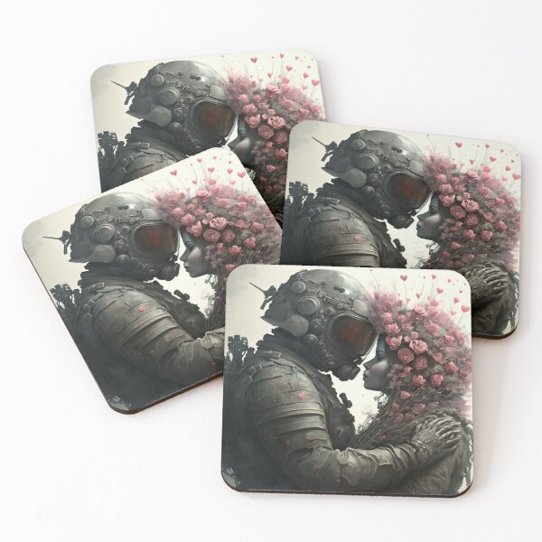 Item preview, Intimate Cosmos: A Man in a Spacesuit and a Woman with Flowers in her Hair designed and sold by AkoSiEss.
