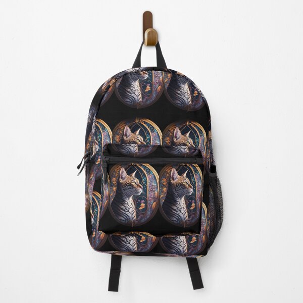 Item preview, Exquisita vidriera de gato de Bengala designed and sold by idreamaboutcats.
