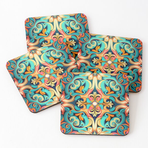 Item preview, Bright Enchanted Contemporary Pattern Digital Painting designed and sold by CodeAndColors.