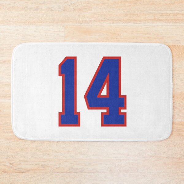 Item preview, Number 14 blue red sports jersey fourteen designed and sold by LoveIsColorful.