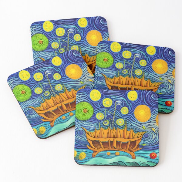Item preview, Trippy Beyond The Sea Abstract Rainbow Multi Color Painting designed and sold by theWeppen.