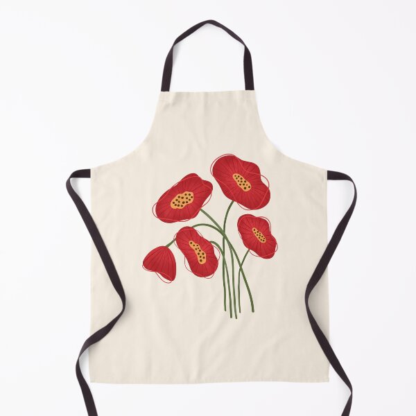 Item preview, Red Poppies – Abstract Red Flowers designed and sold by GraphicBicycle.