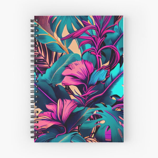 Item preview, Dense Dazzling Pale Aggressive Tropical Pattern Digital Painting designed and sold by CodeAndColors.