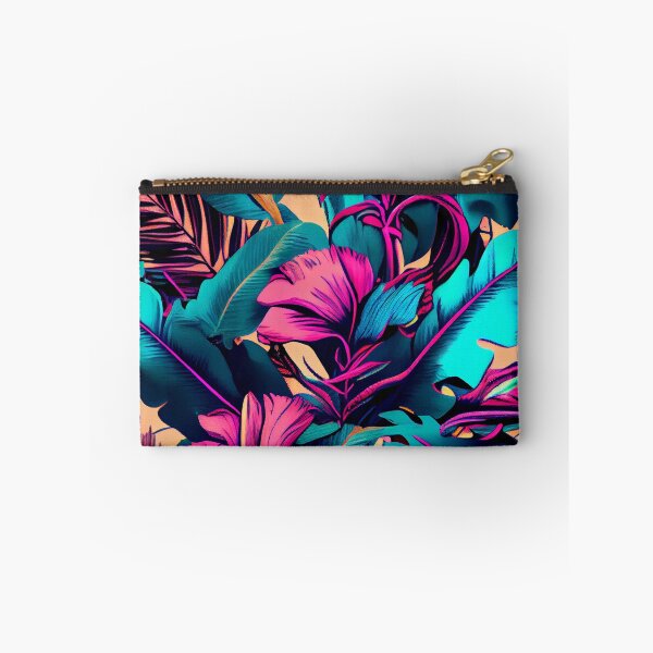 Item preview, Dense Dazzling Pale Aggressive Tropical Pattern Digital Painting designed and sold by CodeAndColors.