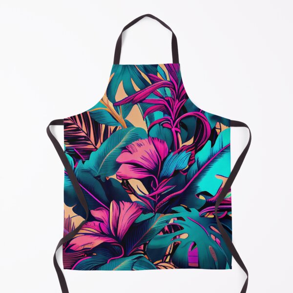 Item preview, Dense Dazzling Pale Aggressive Tropical Pattern Digital Painting designed and sold by CodeAndColors.