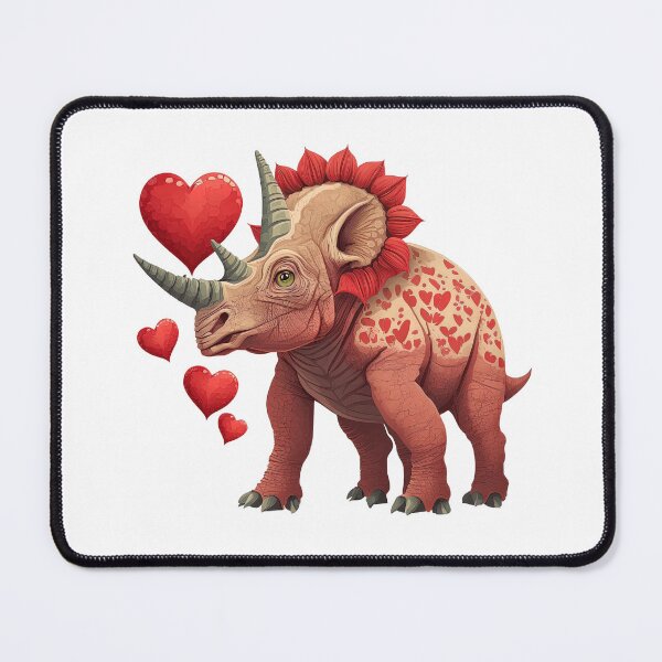 Item preview, Valentine's Day Dinosaur Triceratops designed and sold by Snazzmatazz.