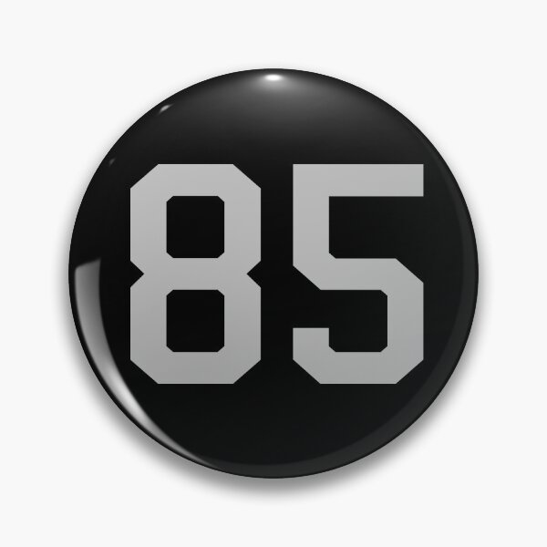Item preview, Number 85, grey on black sports jersey number eighty five designed and sold by LoveIsColorful.