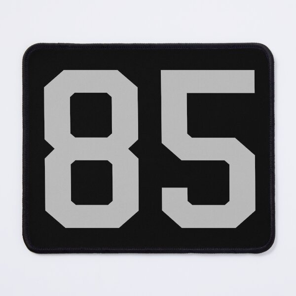 Item preview, Number 85, grey on black sports jersey number eighty five designed and sold by LoveIsColorful.