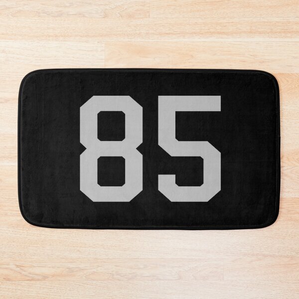 Item preview, Number 85, grey on black sports jersey number eighty five designed and sold by LoveIsColorful.