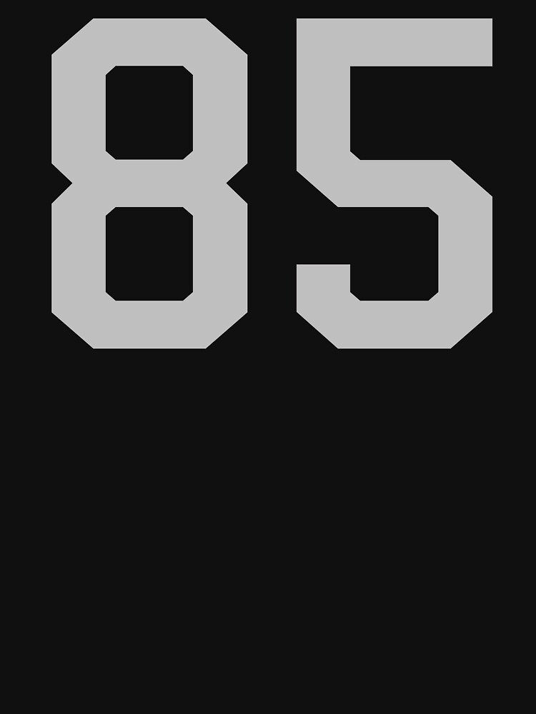 Number 99, grey on black sports jersey number Sticker for Sale by  LoveIsColorful