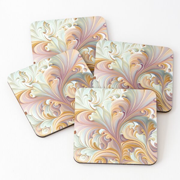 Item preview, Impressionist Dazzling Pastel Baroque Natural Pattern Digital Painting designed and sold by CodeAndColors.