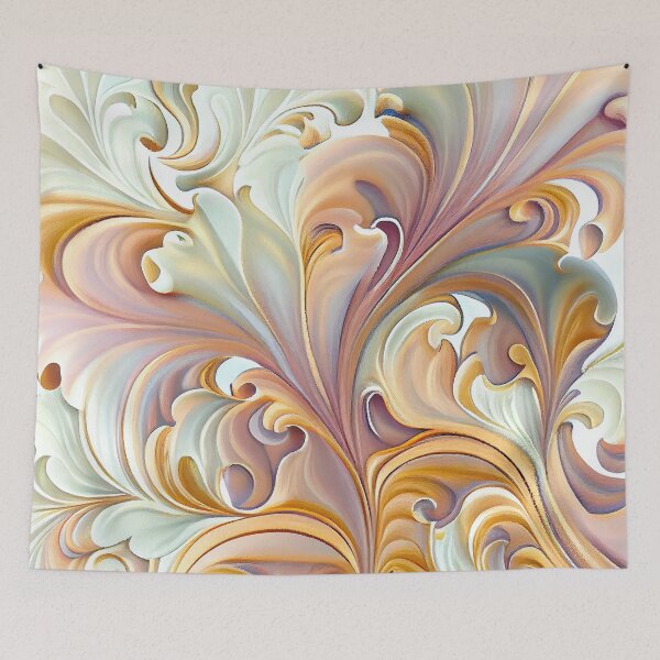 Item preview, Impressionist Dazzling Pastel Baroque Natural Pattern Digital Painting designed and sold by CodeAndColors.