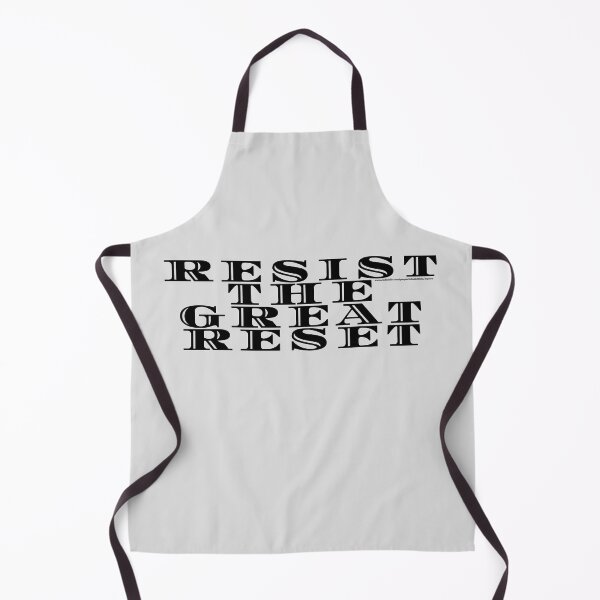 Item preview, resist the great reset black designed and sold by ARabbitHole.
