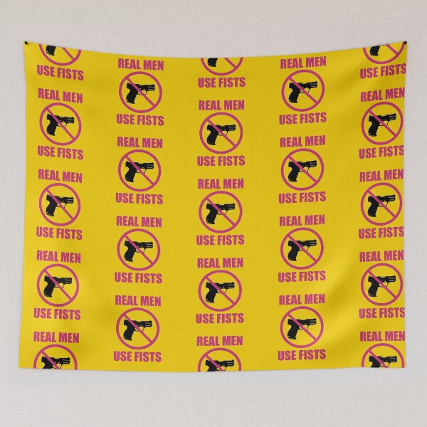 Item preview, Real Men Use Fists designed and sold by bouymakesart.