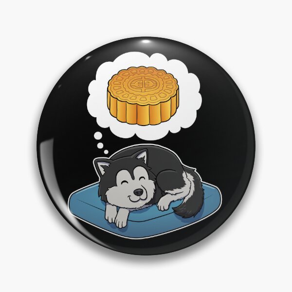 Aperçu de l'œuvre Alaskan Malamute dreaming about Mooncake créée et vendue par DoggieDelights.