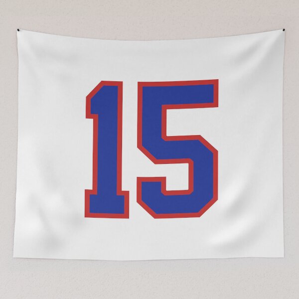 Item preview, Number 15 blue red sports jersey fifteen designed and sold by LoveIsColorful.