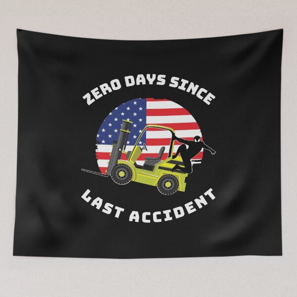 Item preview, Forklift Ninja, Zero Days Since Last Accident GW designed and sold by TeamsterLife.