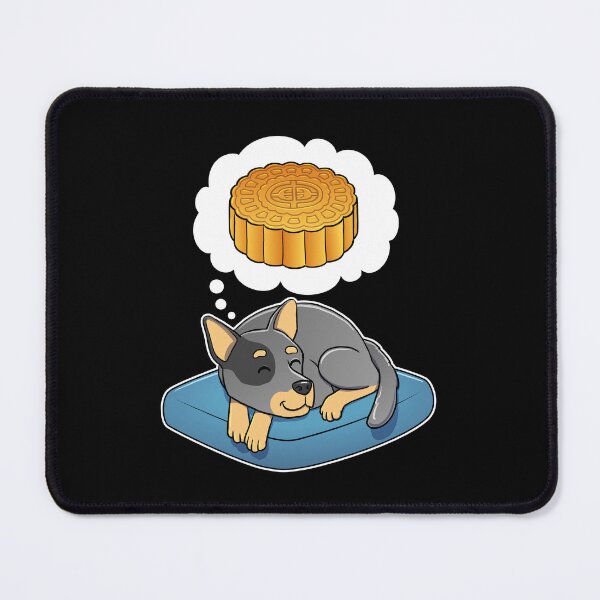 Item preview, Australian Cattle Dog dreaming about Mooncake designed and sold by DoggieDelights.