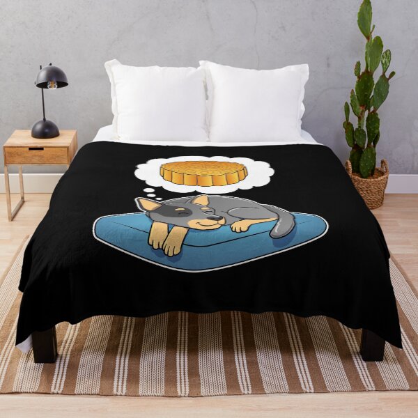 Item preview, Australian Cattle Dog dreaming about Mooncake designed and sold by DoggieDelights.