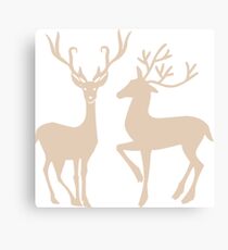 Brown Reindeer Canvas Print