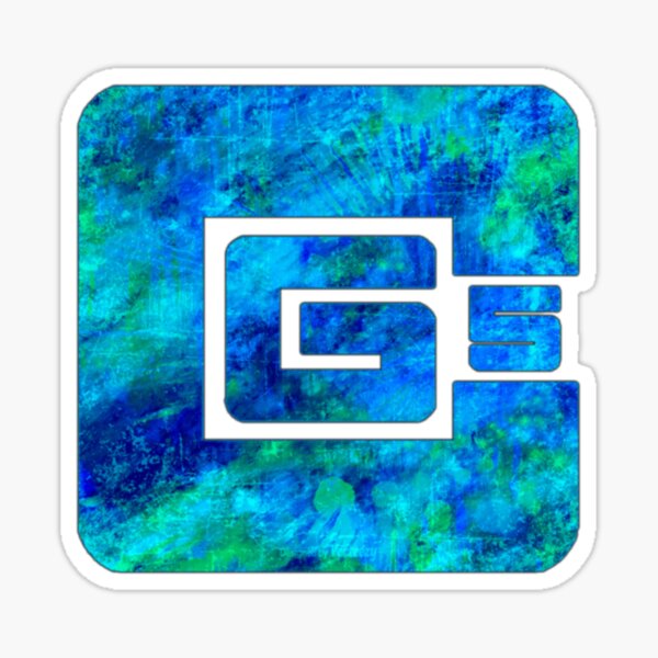 Item preview, cg5 blue grunge textured logo designed and sold by ReubenWalsh.