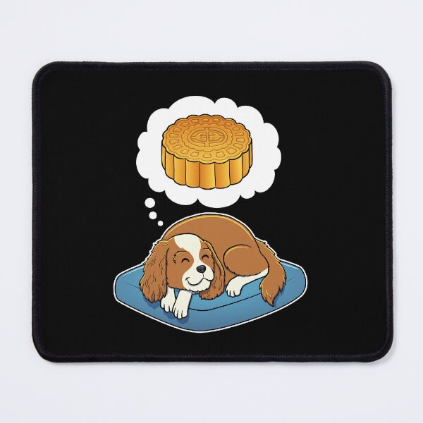 Item preview, Cavalier King Charles Spaniel dreaming about Mooncake designed and sold by DoggieDelights.