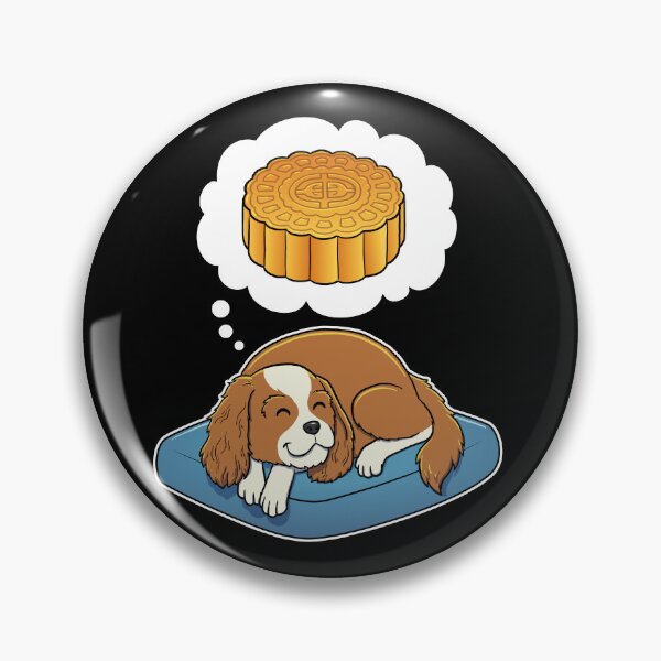 Artikelvorschau, Cavalier King Charles Spaniel dreaming about Mooncake entworfen und verkauft von DoggieDelights.