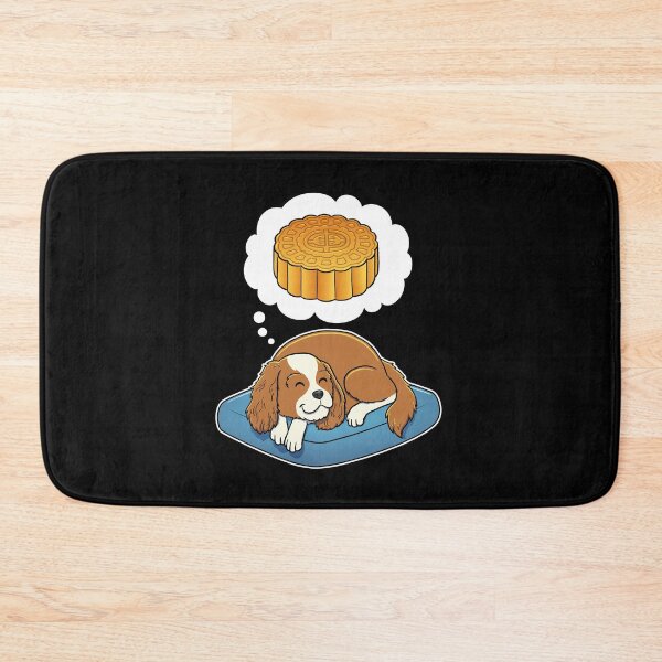 Item preview, Cavalier King Charles Spaniel dreaming about Mooncake designed and sold by DoggieDelights.