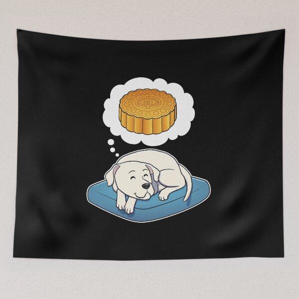 Item preview, Dogo Argentino dreaming about Mooncake designed and sold by DoggieDelights.