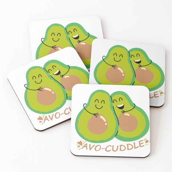 Item preview, Hugging Avocado Funny Pun - Avo-Cuddle designed and sold by CreativNode.