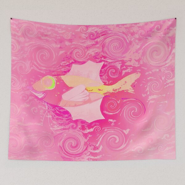 Item preview, Bohemian Fish Hippie Vibes Coastal Boho Style Home Décor or Art 1 of 2  designed and sold by Beachy.