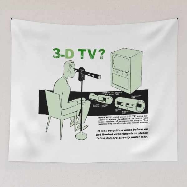 Item preview, 3D TV - 3-D TELEVISION designed and sold by ThrowbackAds.