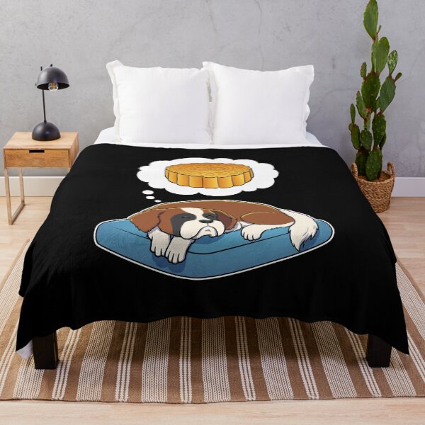 Item preview, St Bernard dreaming about Mooncake designed and sold by DoggieDelights.