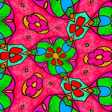 Artwork thumbnail, Abstract Flower Pattern by Patternflower