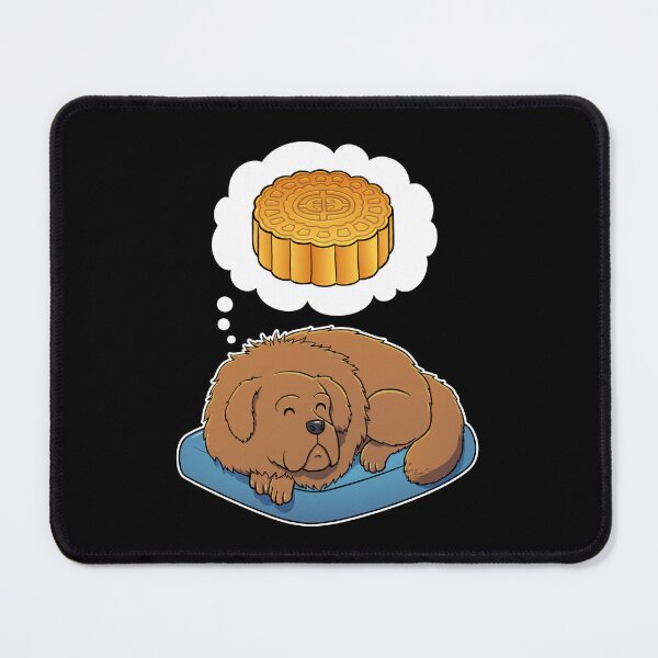 Item preview, Tibetan Mastiff dreaming about Mooncake designed and sold by DoggieDelights.