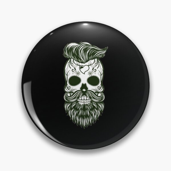 Item preview, Viking vintage skull beard with headphone  designed and sold by Createwithstyle.