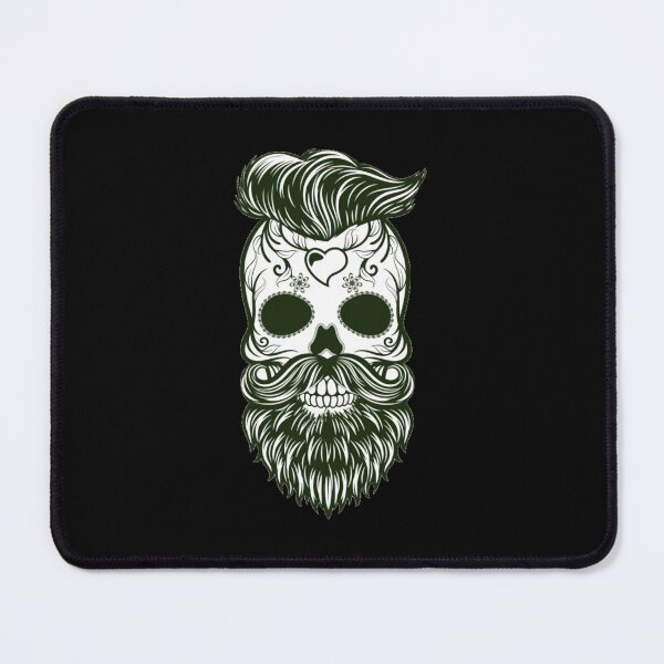 Item preview, Viking vintage skull beard with headphone  designed and sold by Createwithstyle.