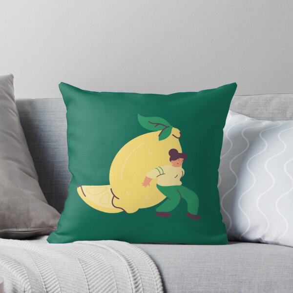 Item preview, Lady pushing a Giant Lemon Animated  designed and sold by lindsaybroosign.