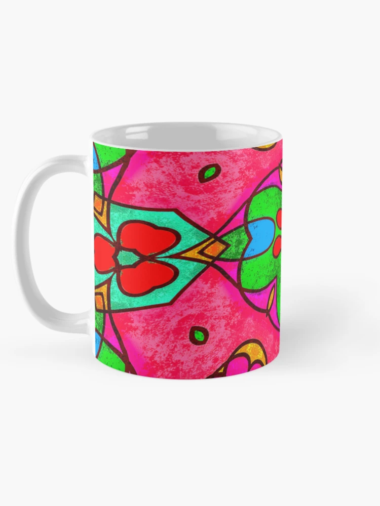 Thumbnail 5 of 6, Coffee Mug, Abstract Flower Pattern designed and sold by Patternflower.