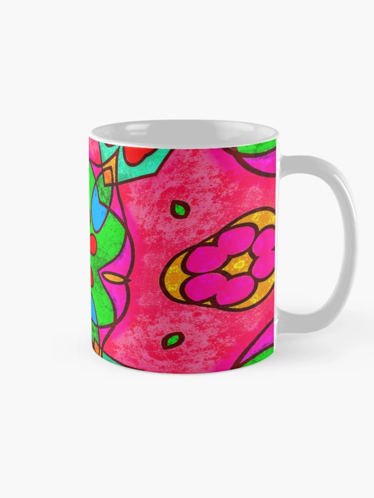 Thumbnail 3 of 6, Coffee Mug, Abstract Flower Pattern designed and sold by Patternflower.