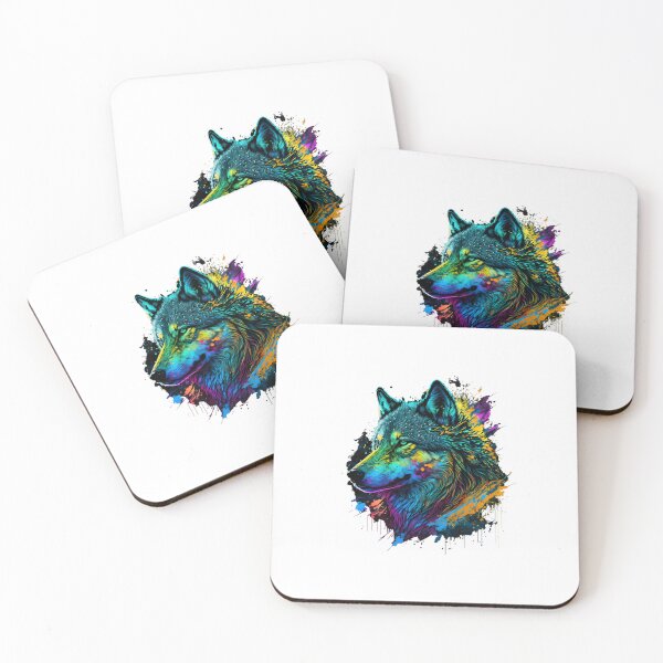 Item preview, Rainbow wolf designed and sold by GigaDesigns.