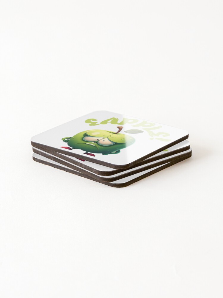 Thumbnail 4 of 5, Coasters (Set of 4), Grumpy eapple designed and sold by 42pix3ls.