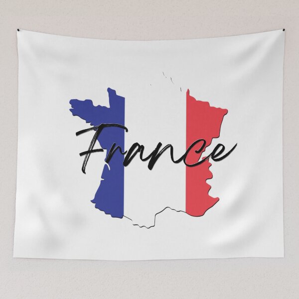 Item preview, France Flag Map designed and sold by luckykobi.