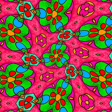 Artwork thumbnail, Abstract Flower Pattern by Patternflower