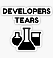 QA Quality Assurance Engineer Funny Developers Tears mugs and tshirts Sticker