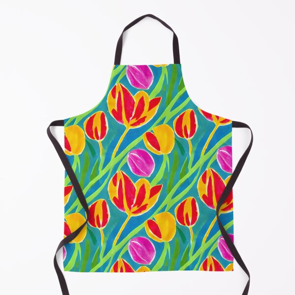 Item preview, Colorful tulip pattern, handpainted design designed and sold by patterncrow.
